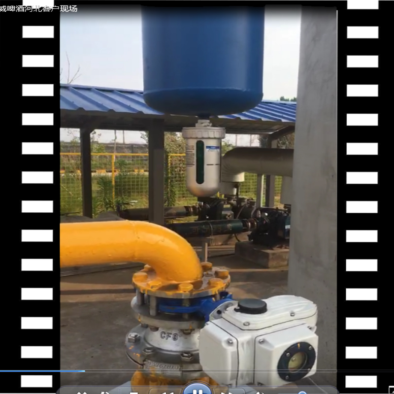 石家庄百威啤酒生产基地，空压机系统DN80汽水分离器视频